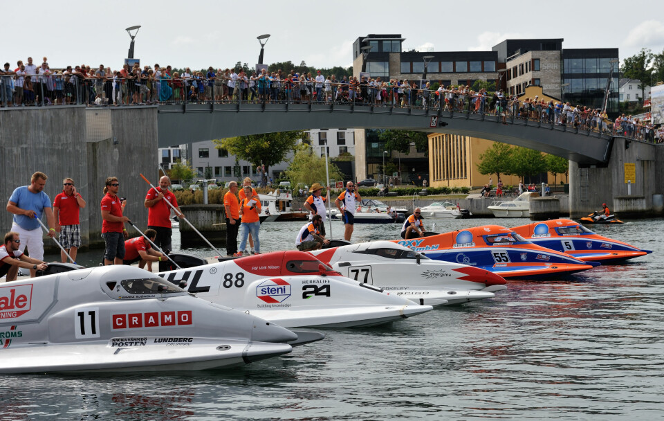 VM: Verdens beste båtførere i båtsportklasse F2 stiller til start i VM i Tønsberg i helgen.
