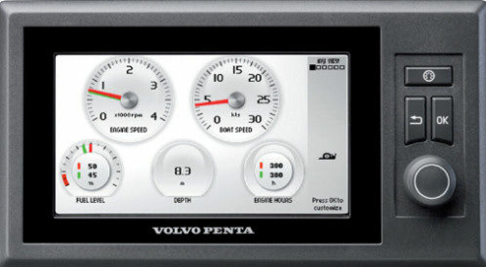 Volvo Pentas elektroniske fartøykontroll-system, EVC.