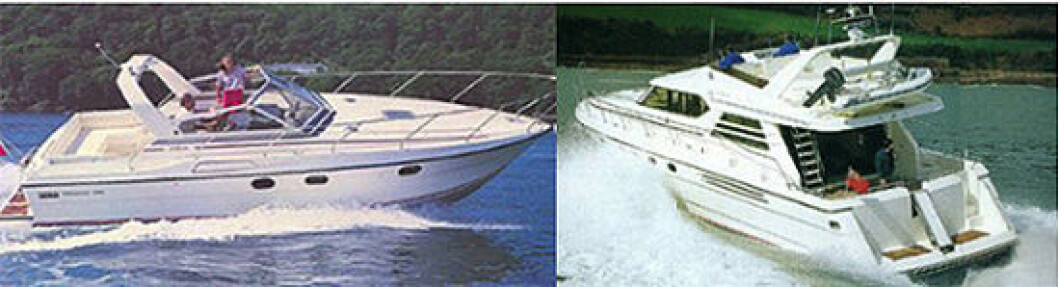 286 Riviera (t.v.) og Princess 65 (t.h.) 286 Riviera (t.v.) og Princess 65 (t.h.)
