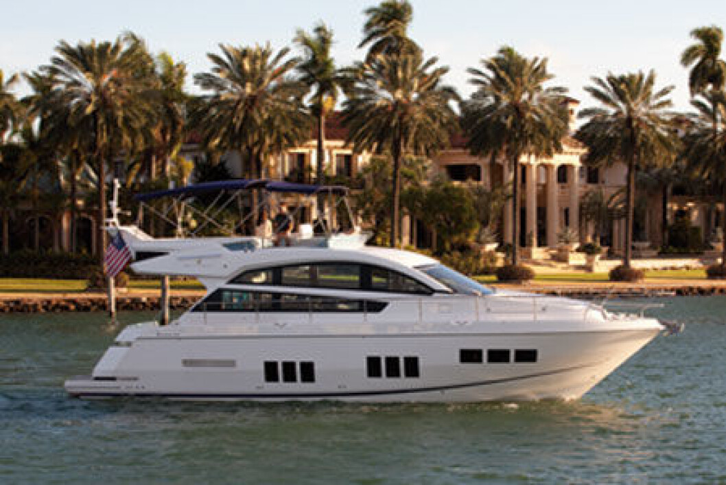 GODT SALG: Stavanger Marinesenter har blant annet solgt en ny Fairline Squadron 50 GODT SALG: Stavanger Marinesenter har blant annet solgt en ny Fairline Squadron 50