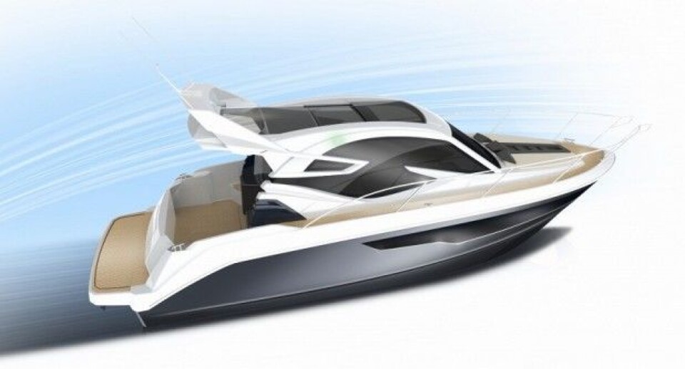 TAK: Nye Galeon 310 HTC har hardtopp med stor luke.