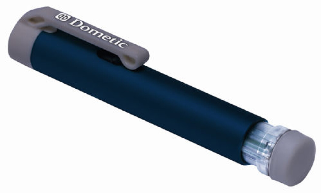 NYTTIG DINGS: Detektorpennen fra Dometic veier bare 25 gram og er en praktisk dings å ha i båten. NYTTIG DINGS: Detektorpennen fra Dometic veier bare 25 gram og er en praktisk dings å ha i båten.