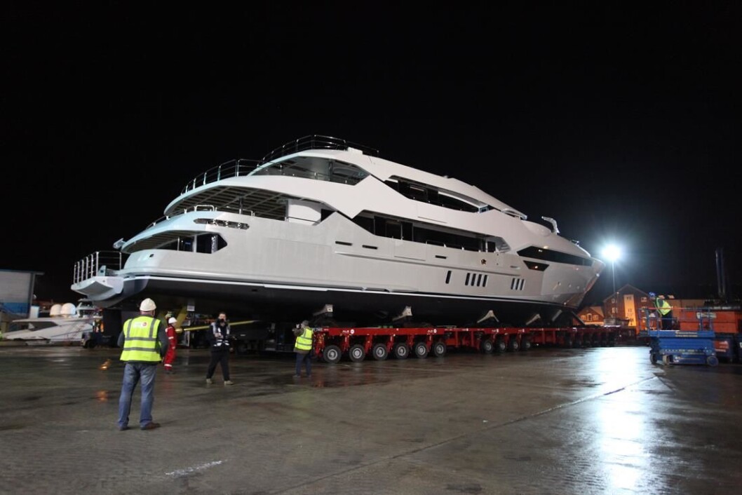 RUVER: Med sine 155 fot er det ingen liten båt Sunseeker har produsert. RUVER: Med sine 155 fot er det ingen liten båt Sunseeker har produsert.