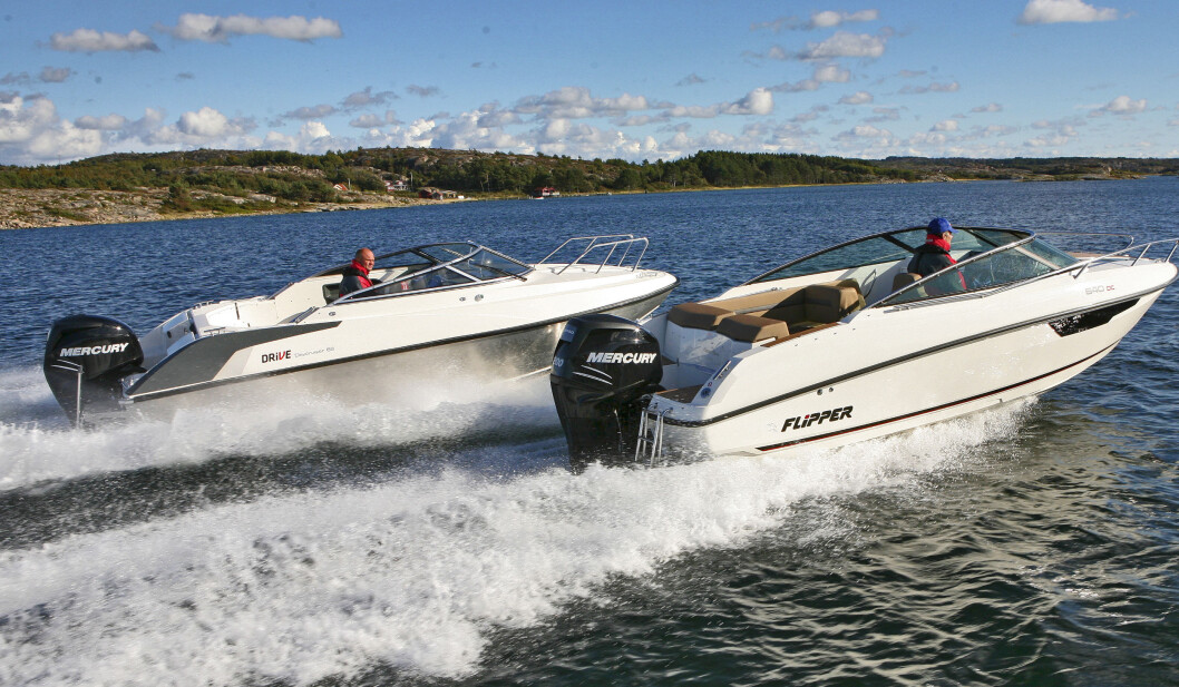 FINSK DUELL: Kan Flipper 640 DC hamle opp med aluminiumsbåten Drive DC66? FINSK DUELL: Kan Flipper 640 DC hamle opp med aluminiumsbåten Drive DC66?