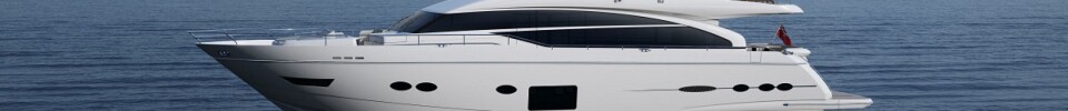 Princess 88 MY er hele 27 meter lang og veier 67 tonn.