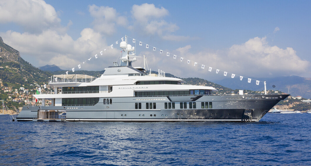 LUKSUSSKIP: 72 meter lange M/Y Stella Maris er tegnet av nordmannen Espen Øino. FOTO: Hans Wischer LUKSUSSKIP: 72 meter lange M/Y Stella Maris er tegnet av nordmannen Espen Øino. FOTO: Hans Wischer
