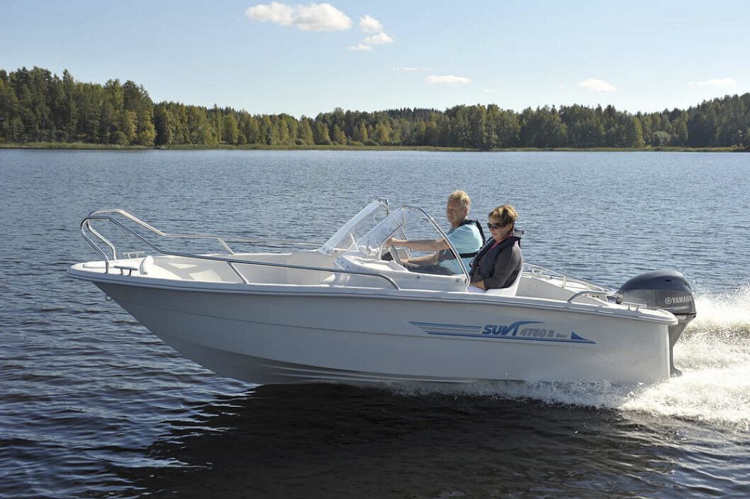 ENKEL: Finske Suvi lanserer en 4.70 meter lang dagsturbåt, egnet for 40 hesters motor og fire personer. ENKEL: Finske Suvi lanserer en 4.70 meter lang dagsturbåt, egnet for 40 hesters motor og fire personer.