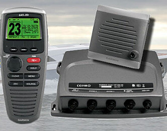 Garmin med trådløst VHF-håndsett