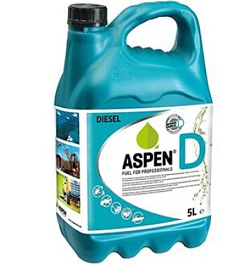 KANNER: Aspen selger syntetisk diesel på kanner av ulik størrelse. KANNER: Aspen selger syntetisk diesel på kanner av ulik størrelse.