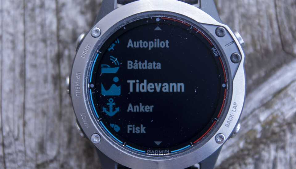 AVANSERT: Garmin Quatix 6 har mange funksjoner beregnet for båtbruk. AVANSERT: Garmin Quatix 6 har mange funksjoner beregnet for båtbruk.