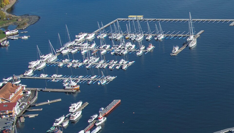 GJESTEBRYGGE: Marinaen i Vollen utvides med en diger brygge ytterst som vil både skape flere gjesteplasser, samt være en arena for events.