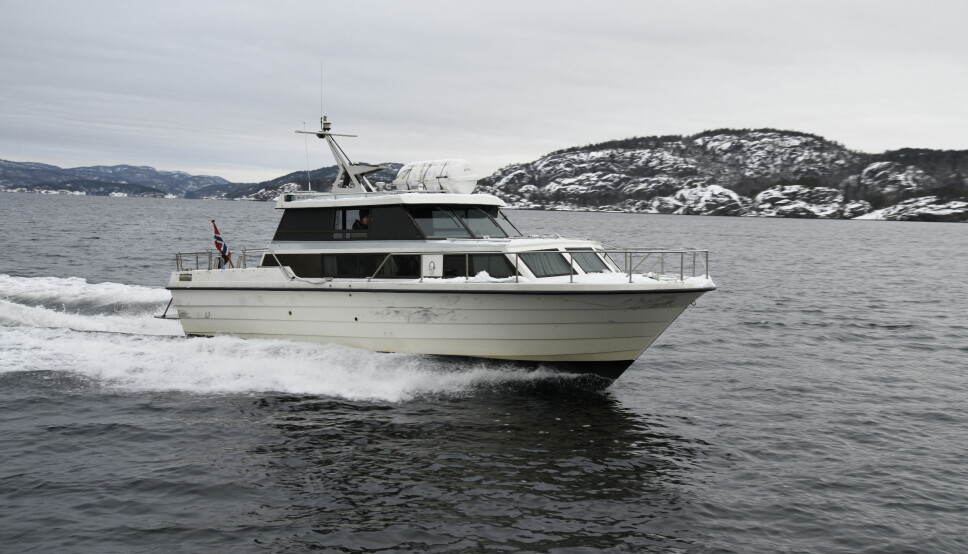 LUKKET: Mørejet 30 er en typisk vestlandsbåt med bakgvegg og romslig akterdekk.