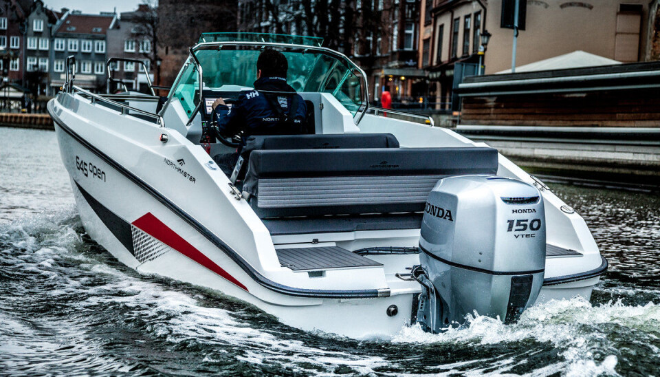 SITTER GODT BESKYTTET: Northmaster 645 Open.