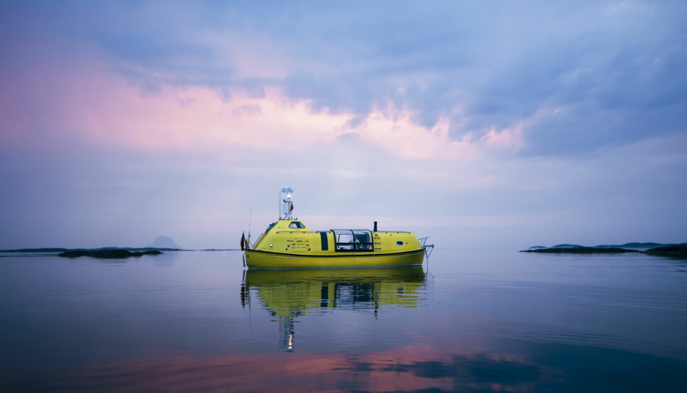 EVENTYR: I en ombygd Norsafe livbåt har kameratene David Schnabel og Guylee Simmonds tilbakelagt 2700 nautiske mil.