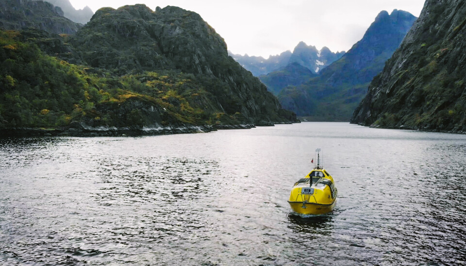 NORGE: Målet for ekspedisjonen var Norge, og høsten 2019 ankom de Lofoten. Her fra Trollfjorden.
