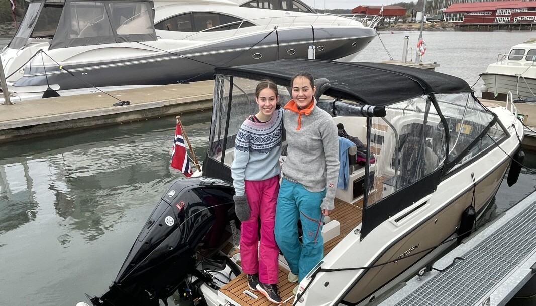 I SON: Fornøyde Liv Hanh Basberg og Astri Nissen-Lie etter dagens etappe helt fra Arendal. I SON: Fornøyde Liv Hanh Basberg og Astri Nissen-Lie etter dagens etappe helt fra Arendal.