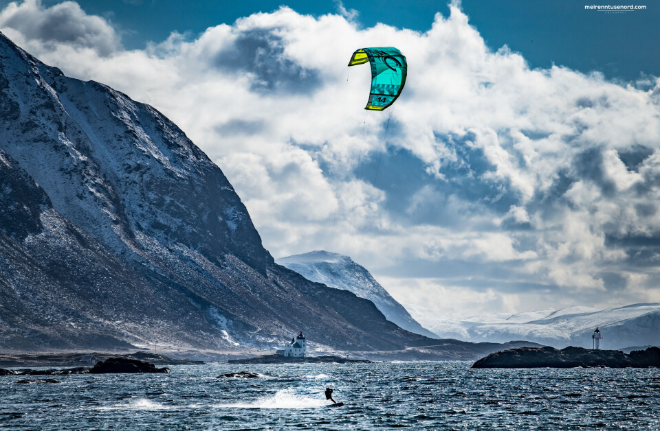 FULL FART: Kiting i Havlandet.