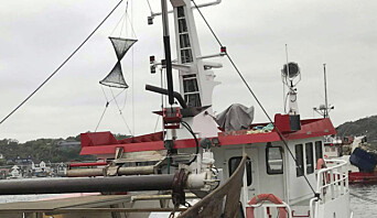 TRÅLERSYMBOL: Fiskeren signaliserer at han har redskap i sjøen. TRÅLERSYMBOL: Fiskeren signaliserer at han har redskap i sjøen.