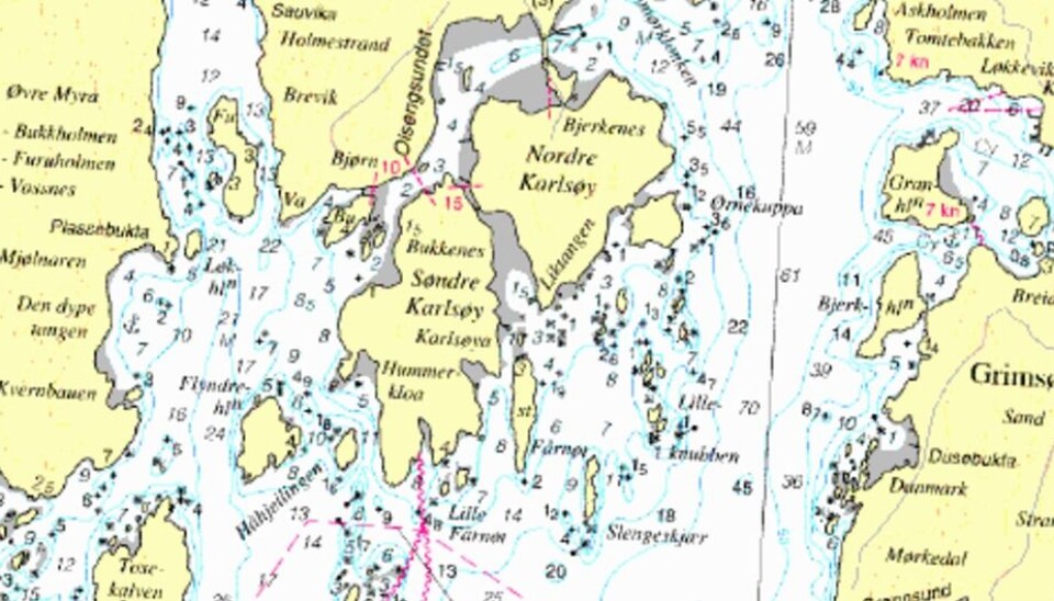Sjøkart for hele kysten