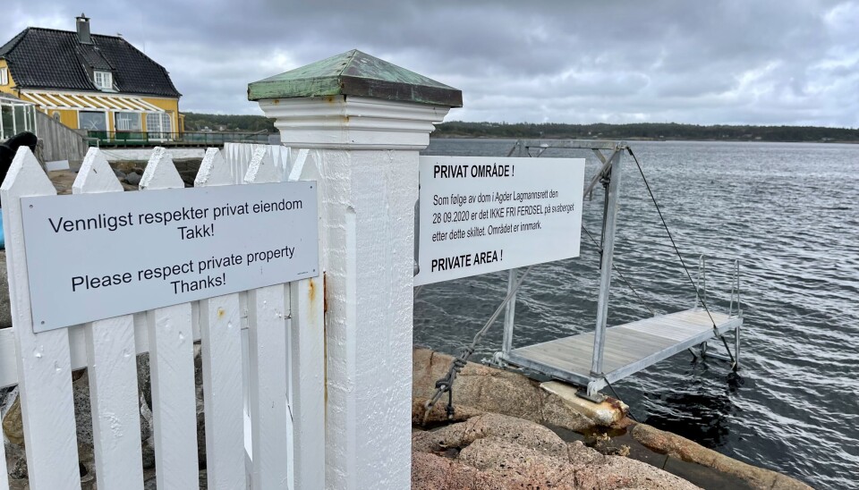 PRIVAT: Det er rikelig med forbudt-skilt og advarsler i Nevlunghavn. PRIVAT: Det er rikelig med forbudt-skilt og advarsler i Nevlunghavn.