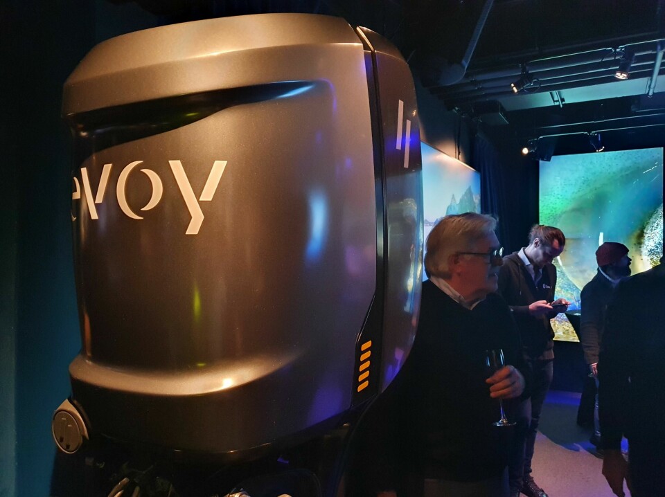 Evoy avduket nylig sin 150 hk elektriske utenbordsmotor på Aker Brygge.