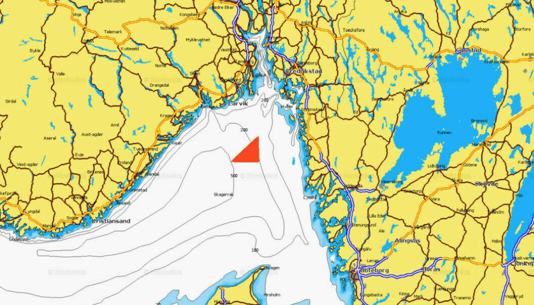 ENERGI: Svenskene vil produsere strøm midt i Skagerrak. Vindparken vil båndlegge et areal på 201 kvadratkilometer. ENERGI: Svenskene vil produsere strøm midt i Skagerrak. Vindparken vil båndlegge et areal på 201 kvadratkilometer.