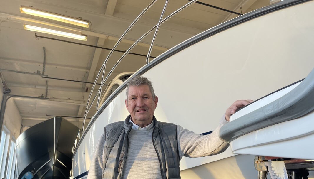 MÅ FLYTTE: Terje Jensen og hans båtverksted får ikke fornyet leiekontrakten på Jarlsø. Nå er han på desperat jakt etter ny tomt. Siste halmstrå er å flytte tilbake til Vallø, men da ute på Esso-halvøya. FOTO: Amund Rich. Løken.S: MÅ FLYTTE: Terje Jensen og hans båtverksted får ikke fornyet leiekontrakten på Jarlsø. Nå er han på desperat jakt etter ny tomt. Siste halmstrå er å flytte tilbake til Vallø, men da ute på Esso-halvøya. FOTO: Amund Rich. Løken.S: