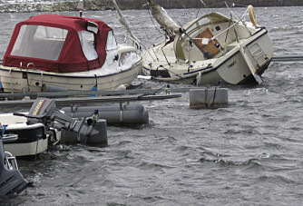 Kraftig vind årsak til båtskader for millioner