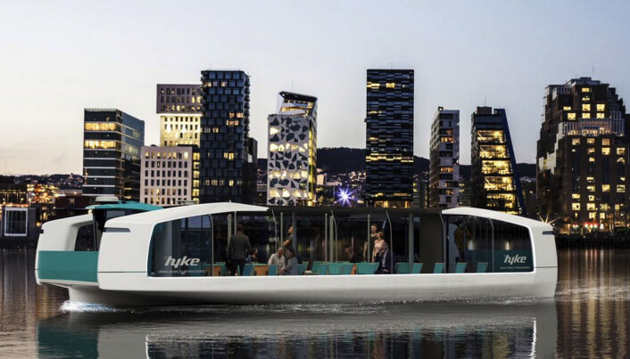 HYKE: Hydrolift Smart City Ferries skal allerede på slutten av året ha en byferge klar for levering. HYKE: Hydrolift Smart City Ferries skal allerede på slutten av året ha en byferge klar for levering.