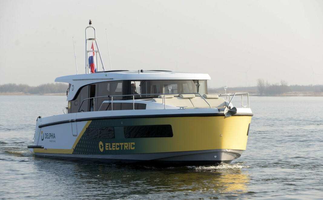 Delphia 11 - i elektrisk versjon. Etter planen skal skal alle produsentens båter bli elektriske om to år.