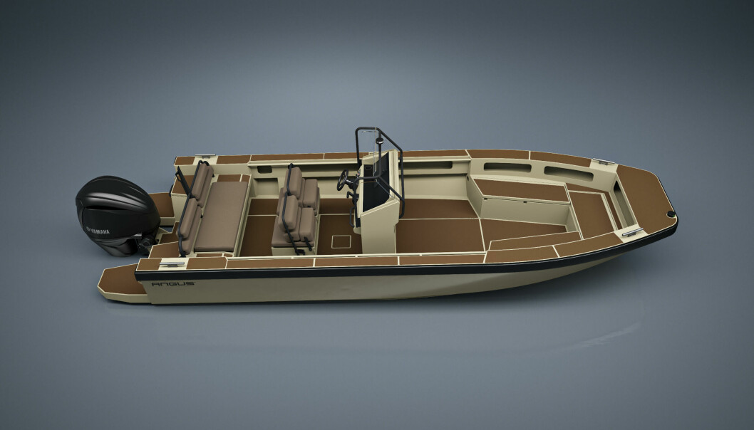 LAKKERT: Båtene kan leveres både i rå aluminium og i lakkert utgave.