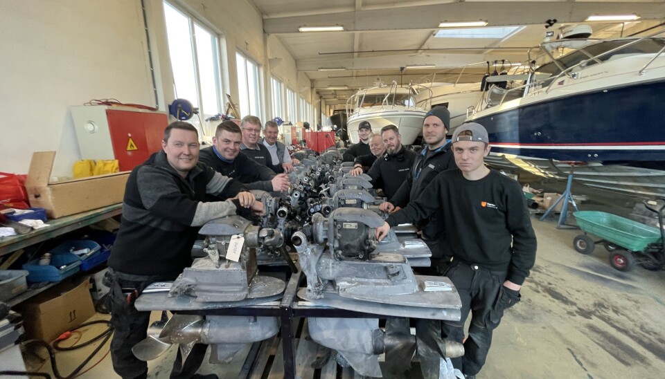 FORTSETTER PÅ JARLSØ: De 12 gutta på Jarslø Marina fryktet for nedleggelse, men med forlenget leieavtale er videre drift sikret ytterligere ett år. Foto: Amund Rich. Løken. FORTSETTER PÅ JARLSØ: De 12 gutta på Jarslø Marina fryktet for nedleggelse, men med forlenget leieavtale er videre drift sikret ytterligere ett år. Foto: Amund Rich. Løken.
