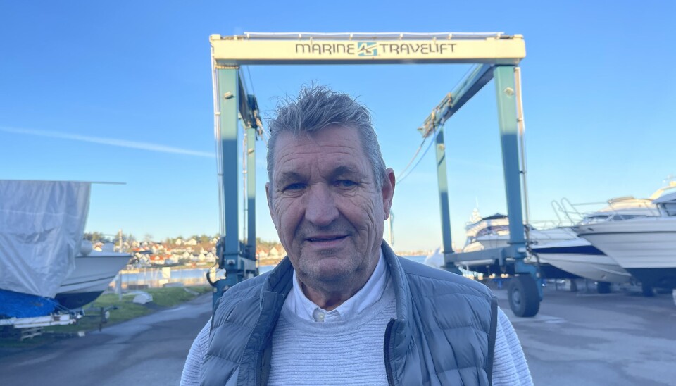 KRYSSER FINGRE: Eier og leder Terje Jensen håper Tønsbergs politikere får til regulering av en flik av Esso-tomten på Vallø, slik at Jarlsø Marina kan flytte hit. Foto: Amund Rich. Løken. KRYSSER FINGRE: Eier og leder Terje Jensen håper Tønsbergs politikere får til regulering av en flik av Esso-tomten på Vallø, slik at Jarlsø Marina kan flytte hit. Foto: Amund Rich. Løken.