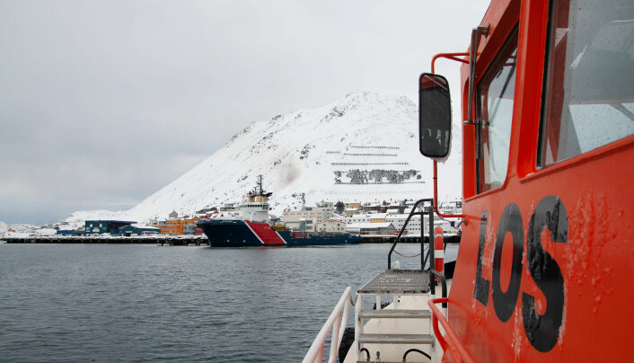 ÆRESPRISVINNERE: Lostjenesten fikk Haugesundkonferansens ærespris for 2022. Bildet er fra et losoppdrag i Honningsvåg.