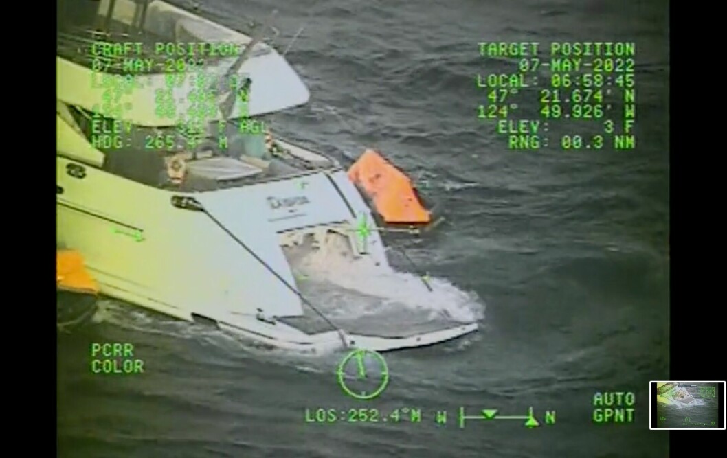 HAVARI: Superyachten havarerte utenfor kysten av Washington, USA