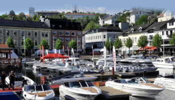 LENGE SIDEN SIST: Båtmessen i Arendal har en lang og tradisjonsrik historie og er gjennomført 32 ganger, sist gang i 2013. Foto: Messearrangør.