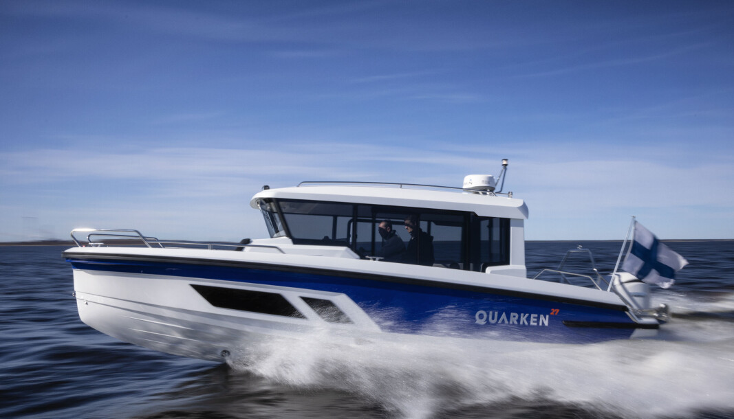 NORDISK: Quarken tar med modellen 27 Cabin opp konkurransen med en rekke etablerte nordiske produsenter. NORDISK: Quarken tar med modellen 27 Cabin opp konkurransen med en rekke etablerte nordiske produsenter.