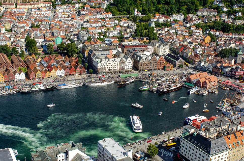 FOLKEFEST: Bergen havn inntas av Fjordsteam 4. august.