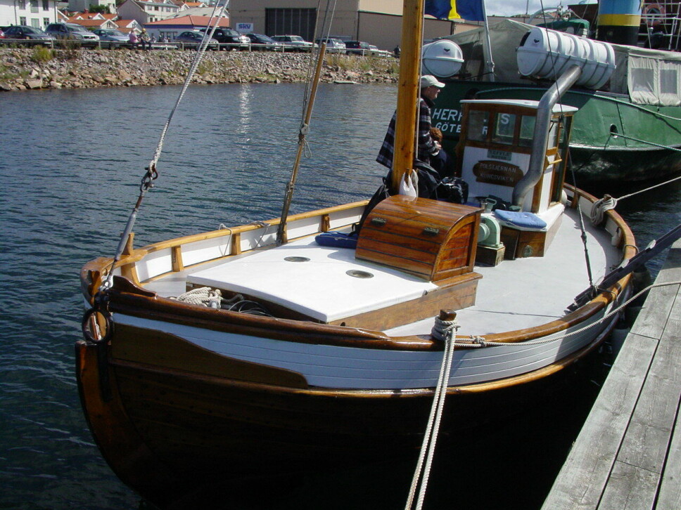 FISKEBÅTER: Skandia var særlig anerkjent blant fiskere. Under 'Tändkulans dag' i Lysekil er det et bredt utvalg av motorer og båter.