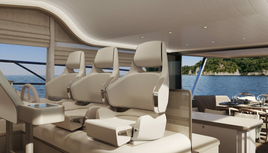 ELEGANT: Båten skal blant annet brukes til weekendturer til Bahamas og har komfortable løsninger. ELEGANT: Båten skal blant annet brukes til weekendturer til Bahamas og har komfortable løsninger.