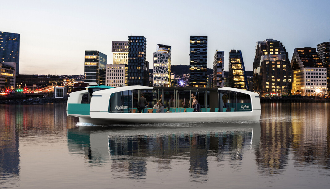 HYDROLIFT: Denne el-fergen er nå under bygging hos Hydrolift i Fredrikstad. Allerede tidlig neste år skal den settes i prøvedrift i Glomma. Foto: Eker Design. HYDROLIFT: Denne el-fergen er nå under bygging hos Hydrolift i Fredrikstad. Allerede tidlig neste år skal den settes i prøvedrift i Glomma. Foto: Eker Design.