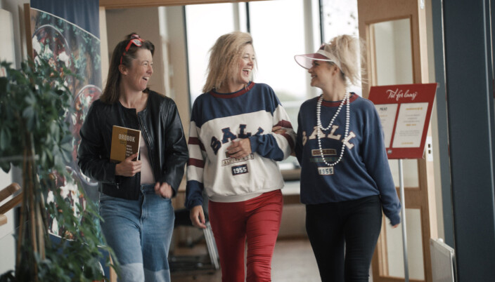 EGNE FOLK: Sjøfartsdirektoratet brukte kun egne ansatte i «spillefilmen». Fra venstre kommunikasjonsrådgiverne Helga Maria Sulen Sund, Hedda Grip Vikse og Marit Nilsen. EGNE FOLK: Sjøfartsdirektoratet brukte kun egne ansatte i «spillefilmen». Fra venstre kommunikasjonsrådgiverne Helga Maria Sulen Sund, Hedda Grip Vikse og Marit Nilsen.