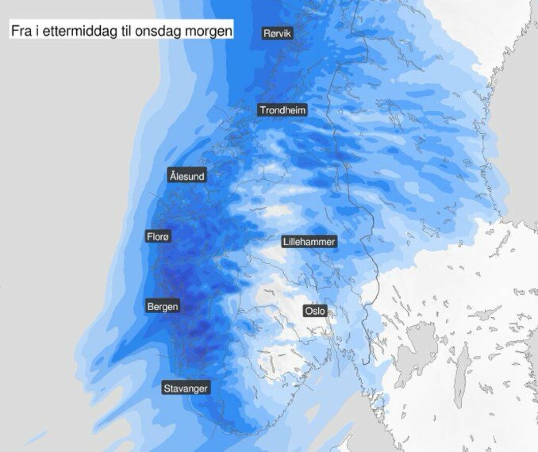 MYE VIND: Meterologisk institutt advarer om vanskelige vindforhold i dag, tirsdag og fremover mot helgen. MYE VIND: Meterologisk institutt advarer om vanskelige vindforhold i dag, tirsdag og fremover mot helgen.