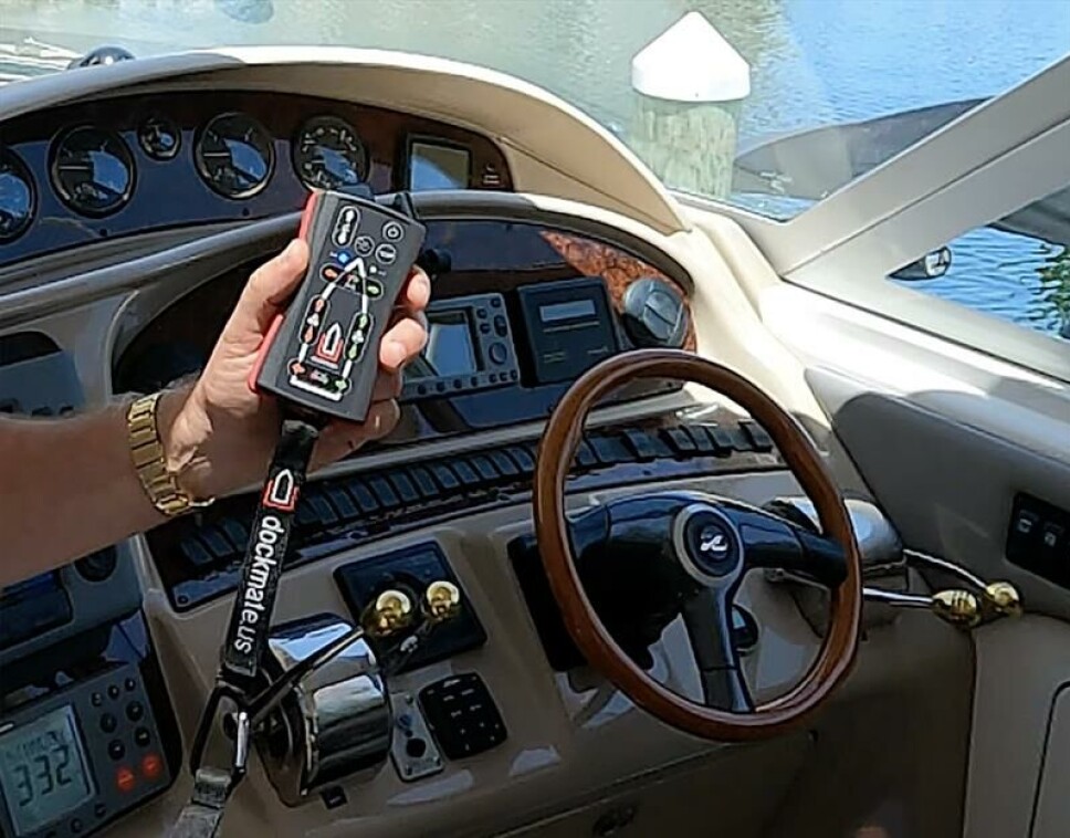 ELDRE BÅT, MODERNE TEKNOLOGI: Med det nye produktet kan man eksempelvis legge til mens man står på dekk, dockmate sier