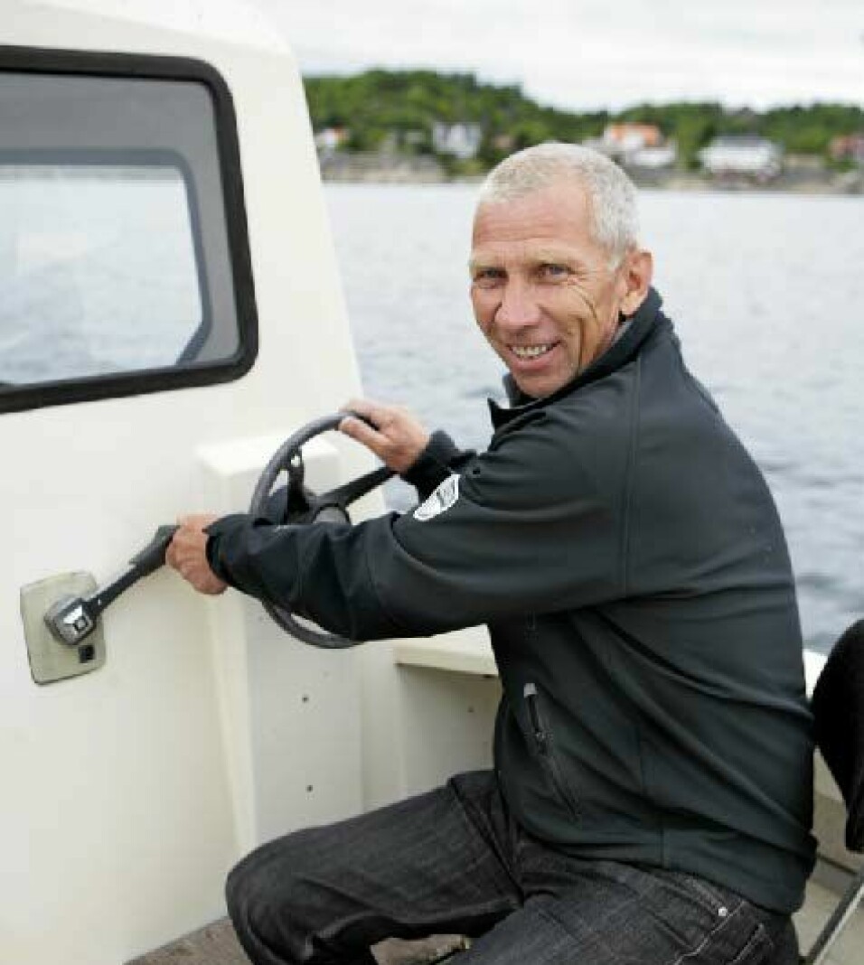 Båteieren Hans Tyke Tveit.
