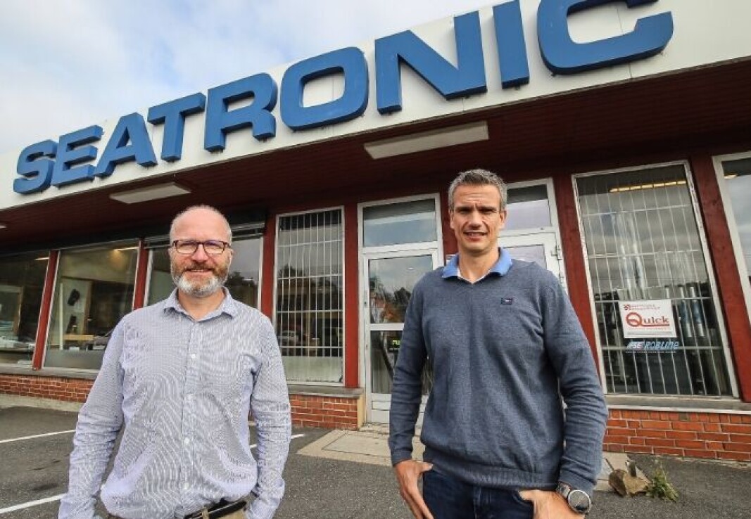 MARITIM KJØPER SEG OPP: Lars Jørgen Kopperud og Ketil Svennberg Jakobsen i Seatronic. Nå går storaktøren Norway Marine Supply AS inn på eiersiden i mossefirmaet. MARITIM KJØPER SEG OPP: Lars Jørgen Kopperud og Ketil Svennberg Jakobsen i Seatronic. Nå går storaktøren Norway Marine Supply AS inn på eiersiden i mossefirmaet.