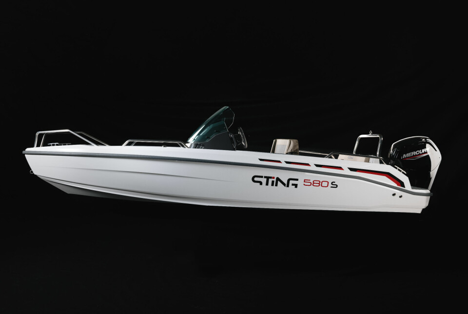 Sting 580S er ny 19 fots skjærgårdsjeep med 100-115 hk på hekken.