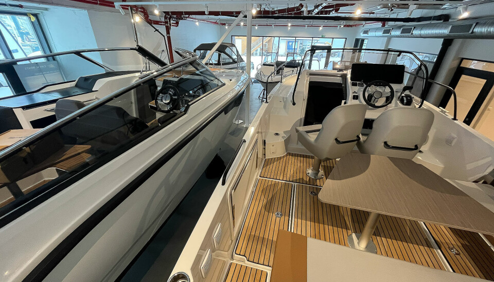 VOLLEN: W-Yacht har åpnet båtbutikk i Vollen Marinas nye lokaler. Her selges det båter fra Erling Sandes sortiment.