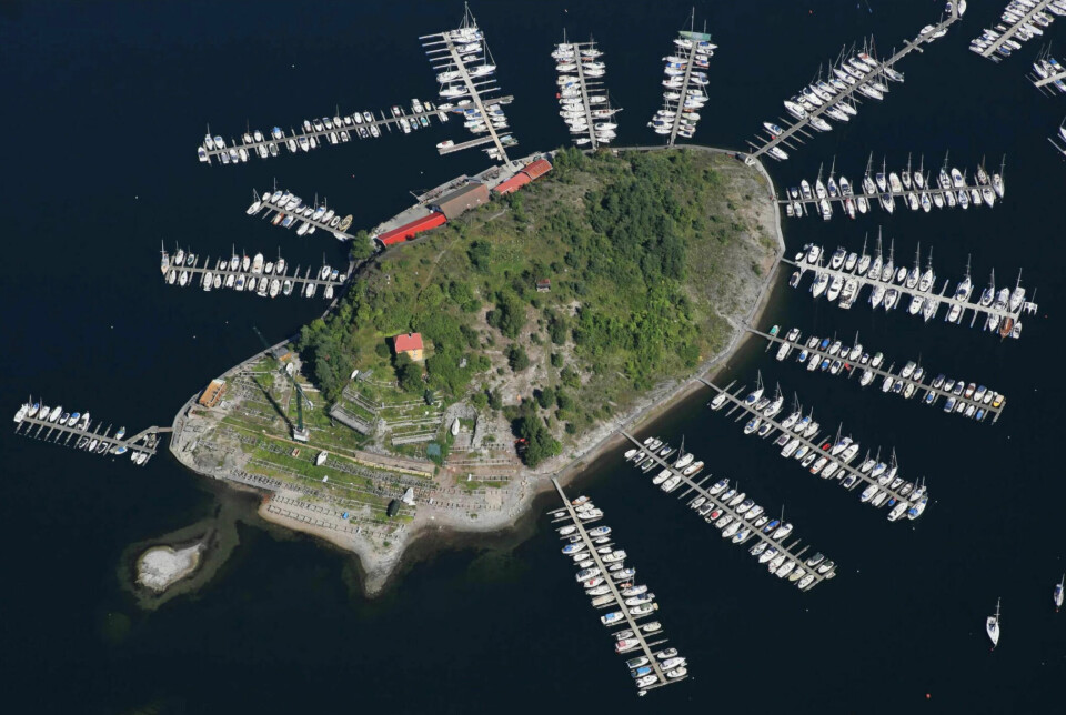 PADDA: Tistelholmen med form som en padde, har lang historie for båtfolk i Oslo.
