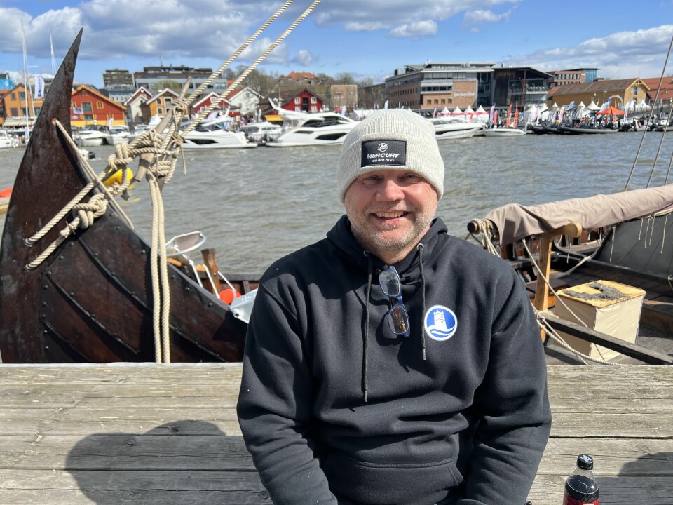 Tønsberg Boatshow-admiral Frode Sundsdal trekker pusten mellom slagene.